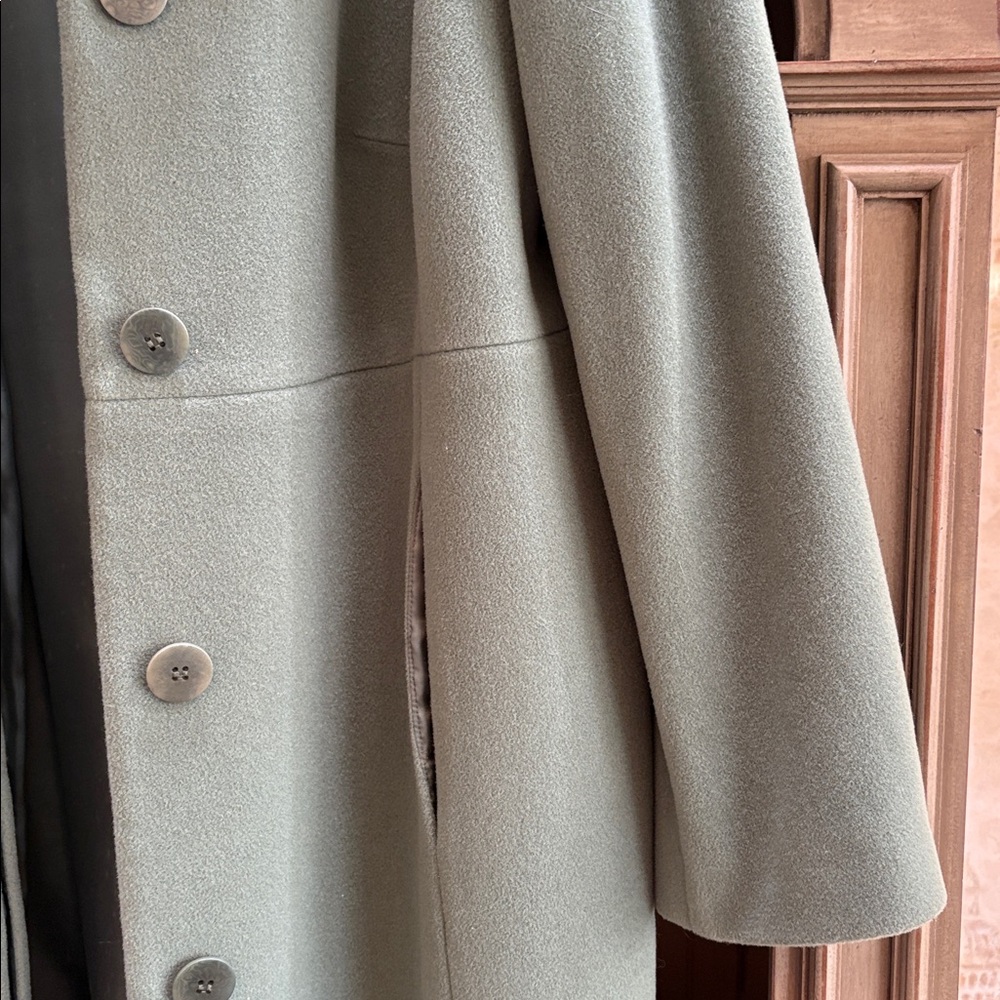 Talbots Women's aquamarine wool coat - Picture 8 of 9